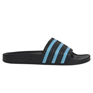 adidas Originals Adilette Slides - Black/Blue Glow