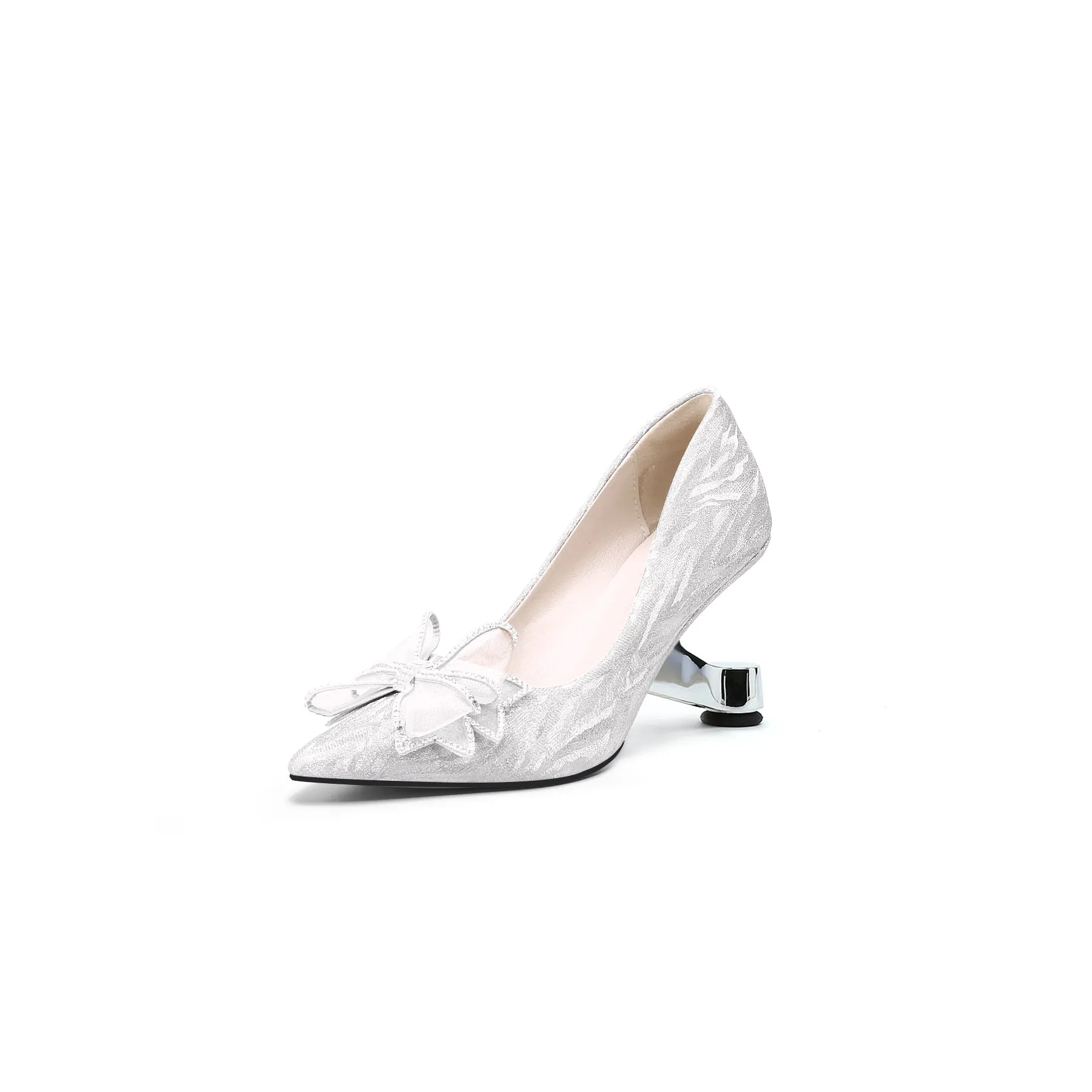 Blooming Bridal Lace Toe Pivot Pumps