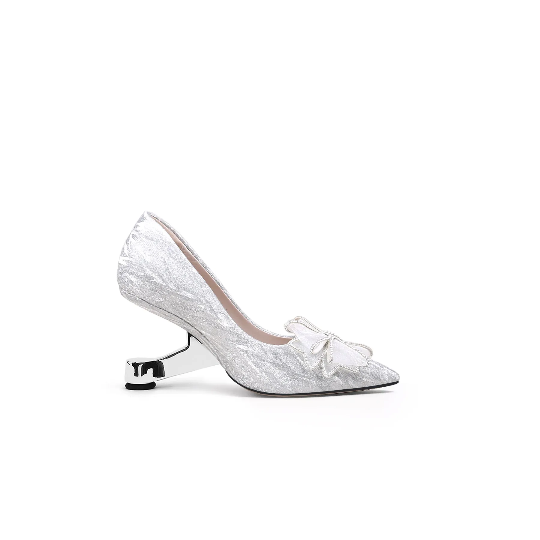 Blooming Bridal Lace Toe Pivot Pumps