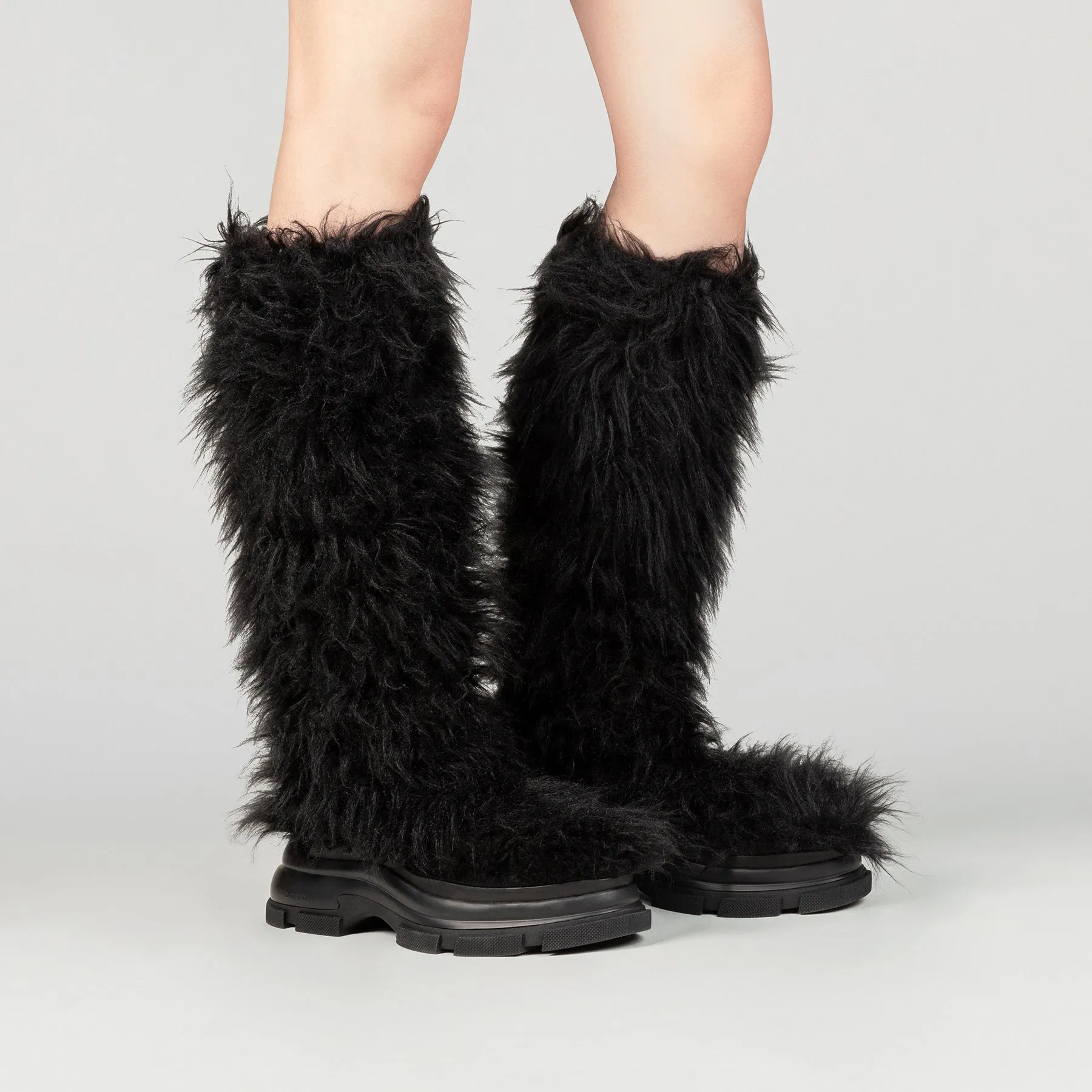 both - GAO EVA HIGH FUR-BLACK