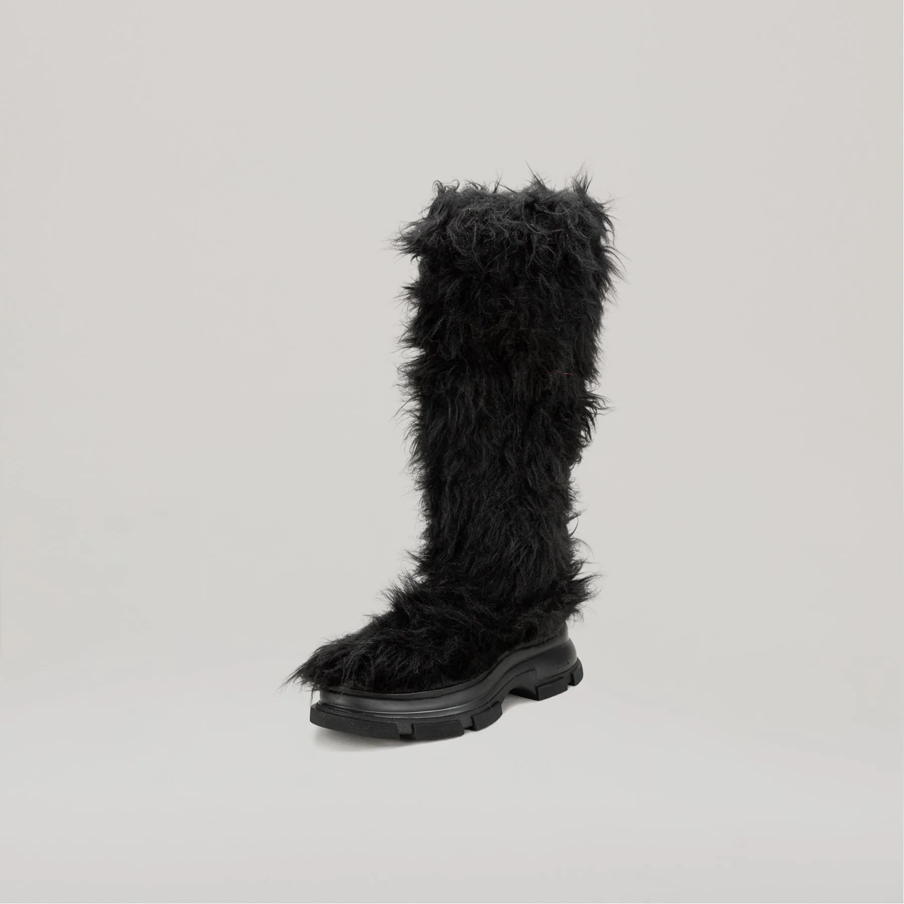 both - GAO EVA HIGH FUR-BLACK