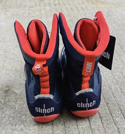 CLEARANCE SALES CLINCH OLIMP C417 BOXING SHOES BOOTS Eur 35-46 Dark Blue Red