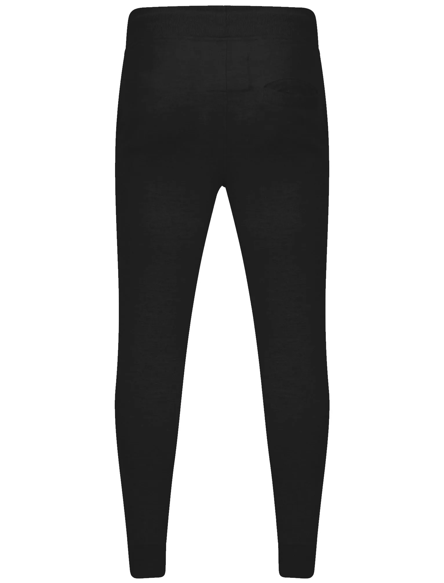 Mens Patrick Curved Panel Cuffed Joggers in Black