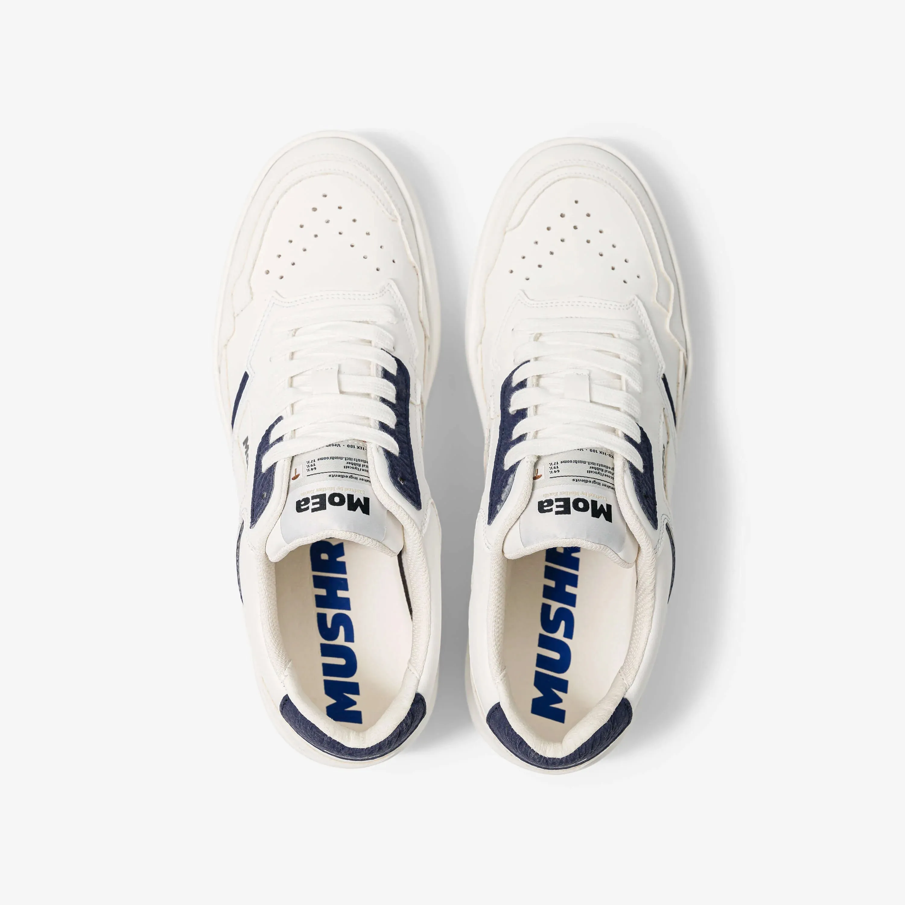 MoEa Gen1 Trainers in Mushroom, White and Navy