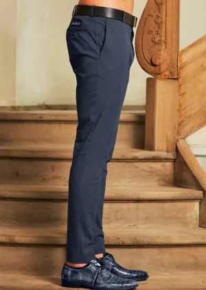 Navy Slim Performance Tech Pants