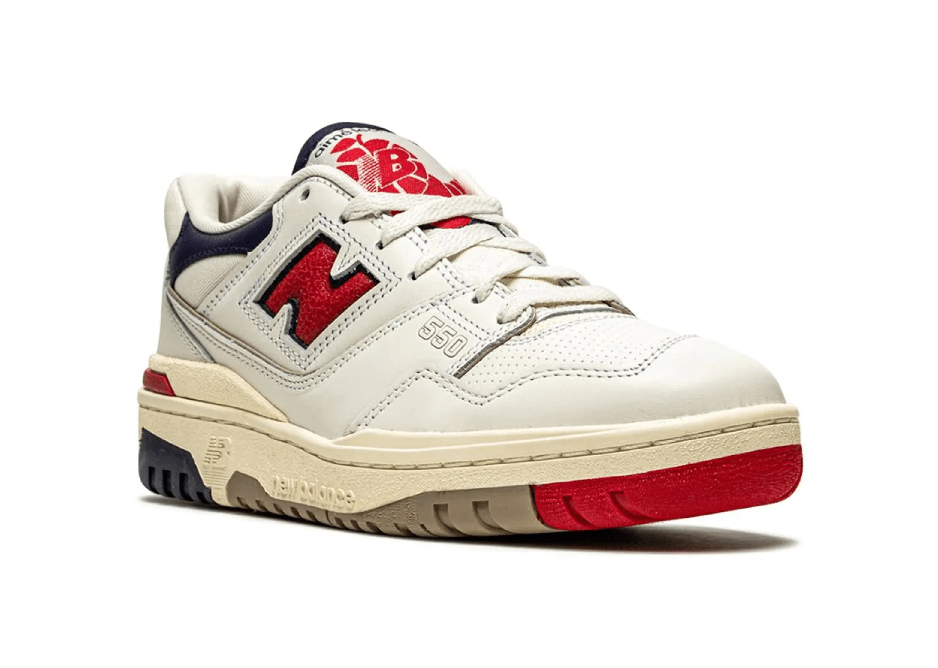 New Balance 550 X Aimé Leon Dore White Navy Red