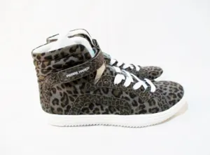 NEW PIERRE HARDY SUEDE KID GREY Sneaker Shoe 36 6 Leopard TRAINER Sport GRAY Womens