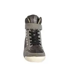 NEW Womens GUESS RAURIE Hi-Top Sneaker Sports Athletic Shoe 6.5 GRAY Stud