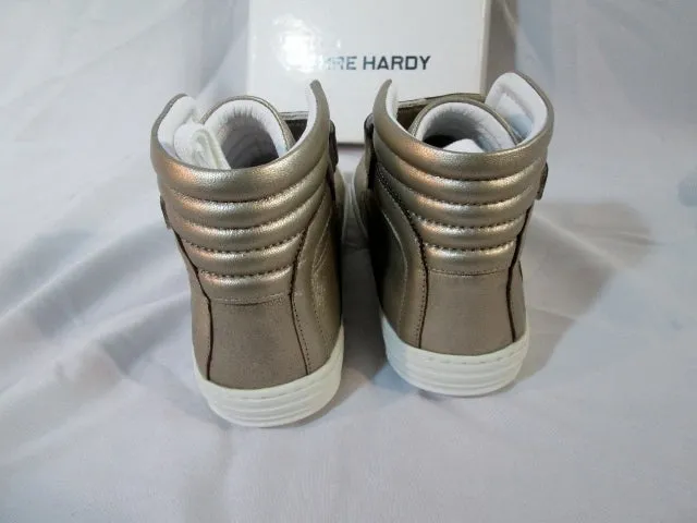 NEW Womens PIERRE HARDY GOLD GRAIN CALF Sneaker TRAINER Shoe 36 6 Sport