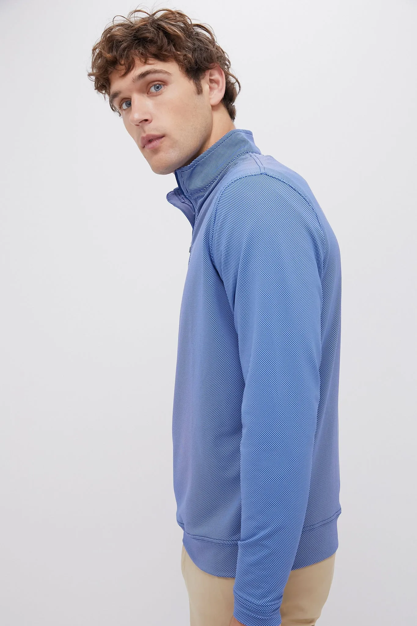 Perth Birdseye Performance Quarter-Zip