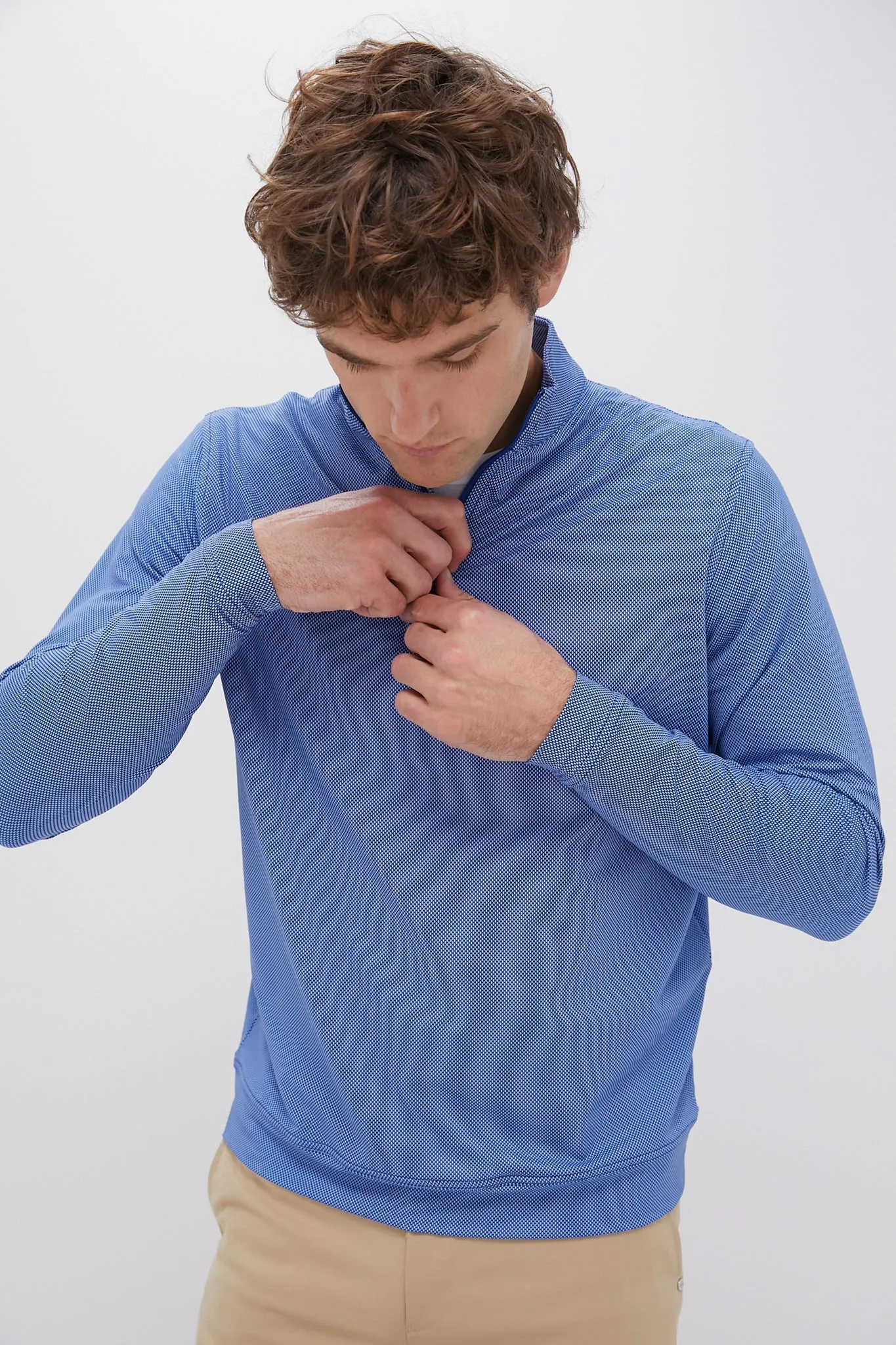 Perth Birdseye Performance Quarter-Zip