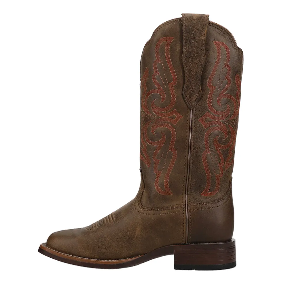 Primera StretchFit Waterproof Embroidery Square Toe Cowboy Boots