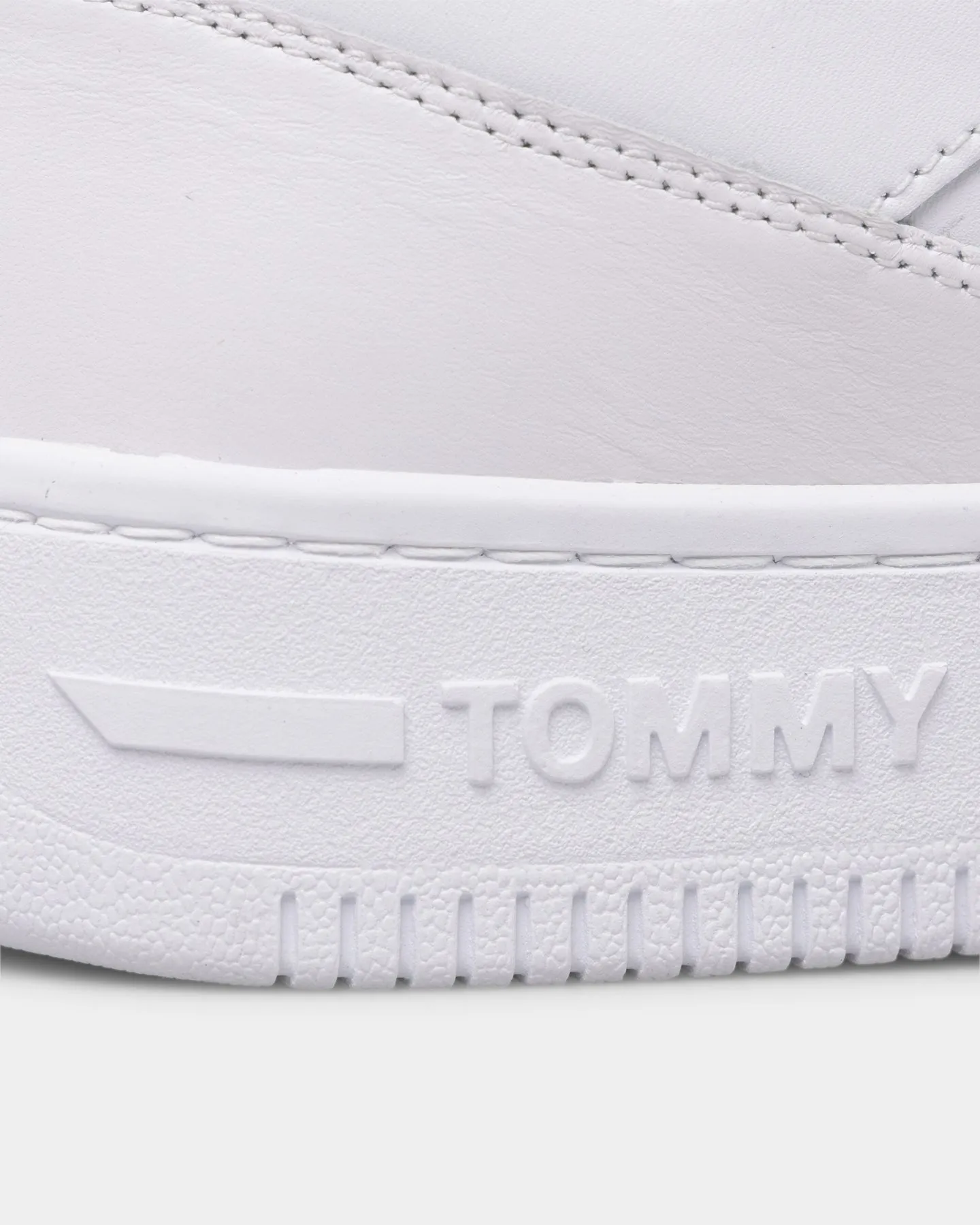 Tommy Jeans Mid Cut Basketball Trainers White