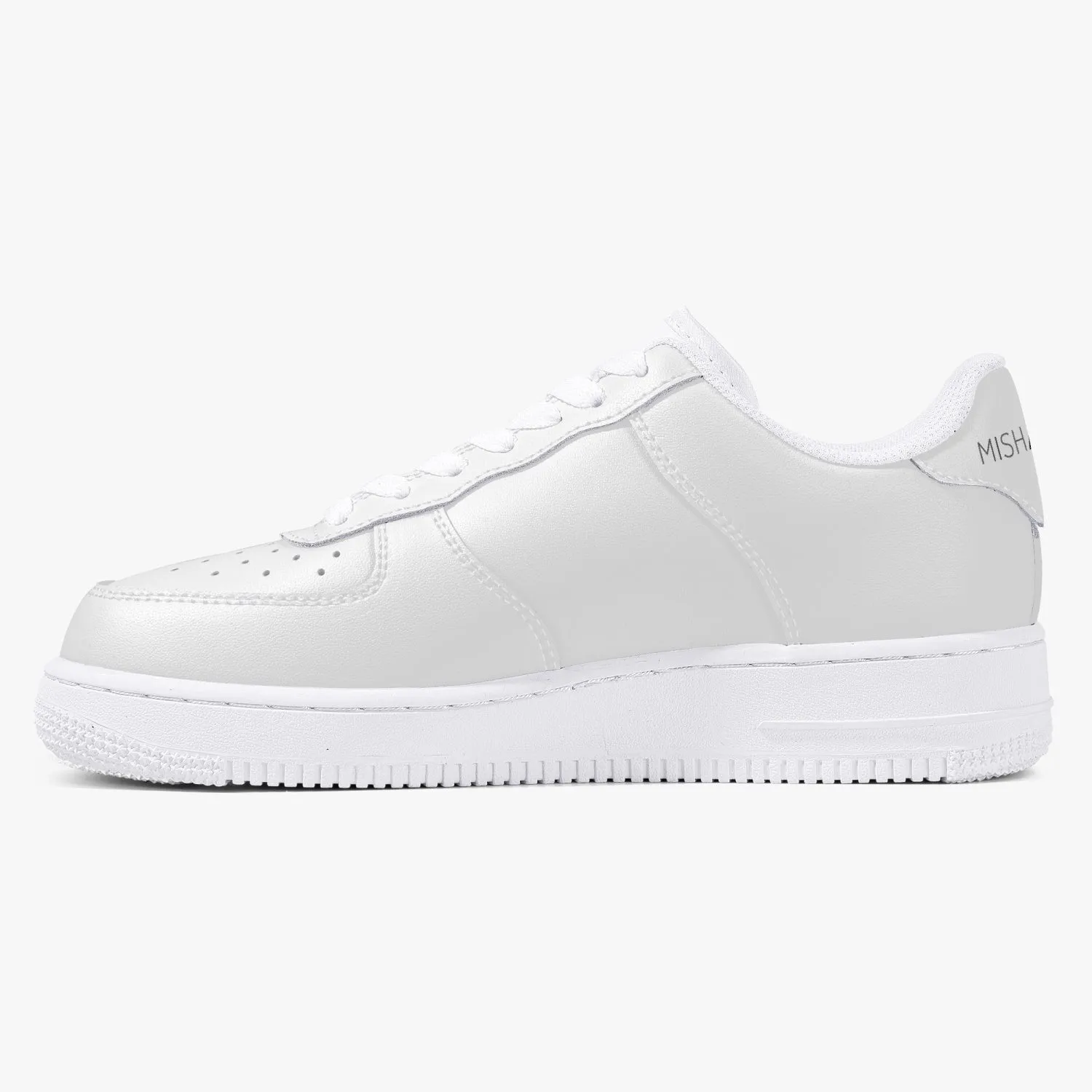 Top Leather Sports Women Sneakers - White