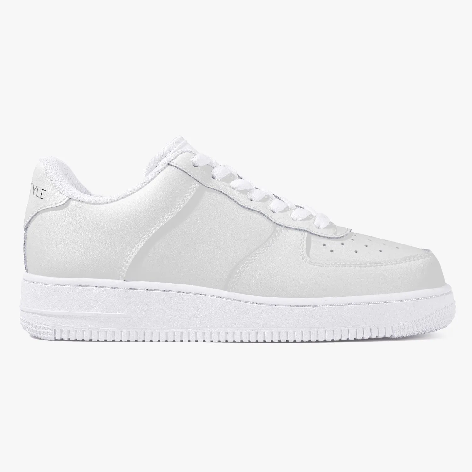 Top Leather Sports Women Sneakers - White