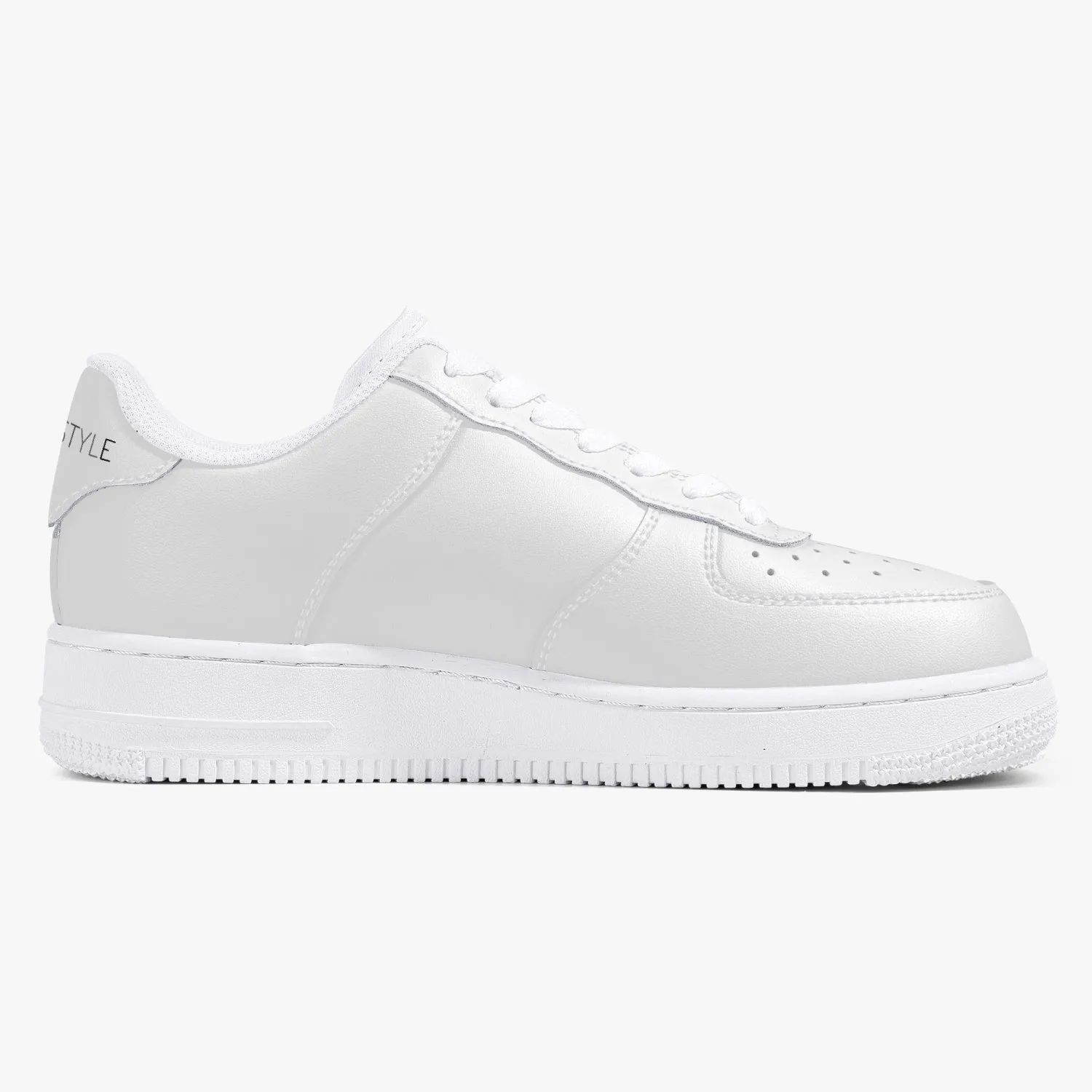 Top Leather Sports Women Sneakers - White