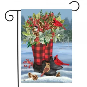 Winter Boots Garden Flag