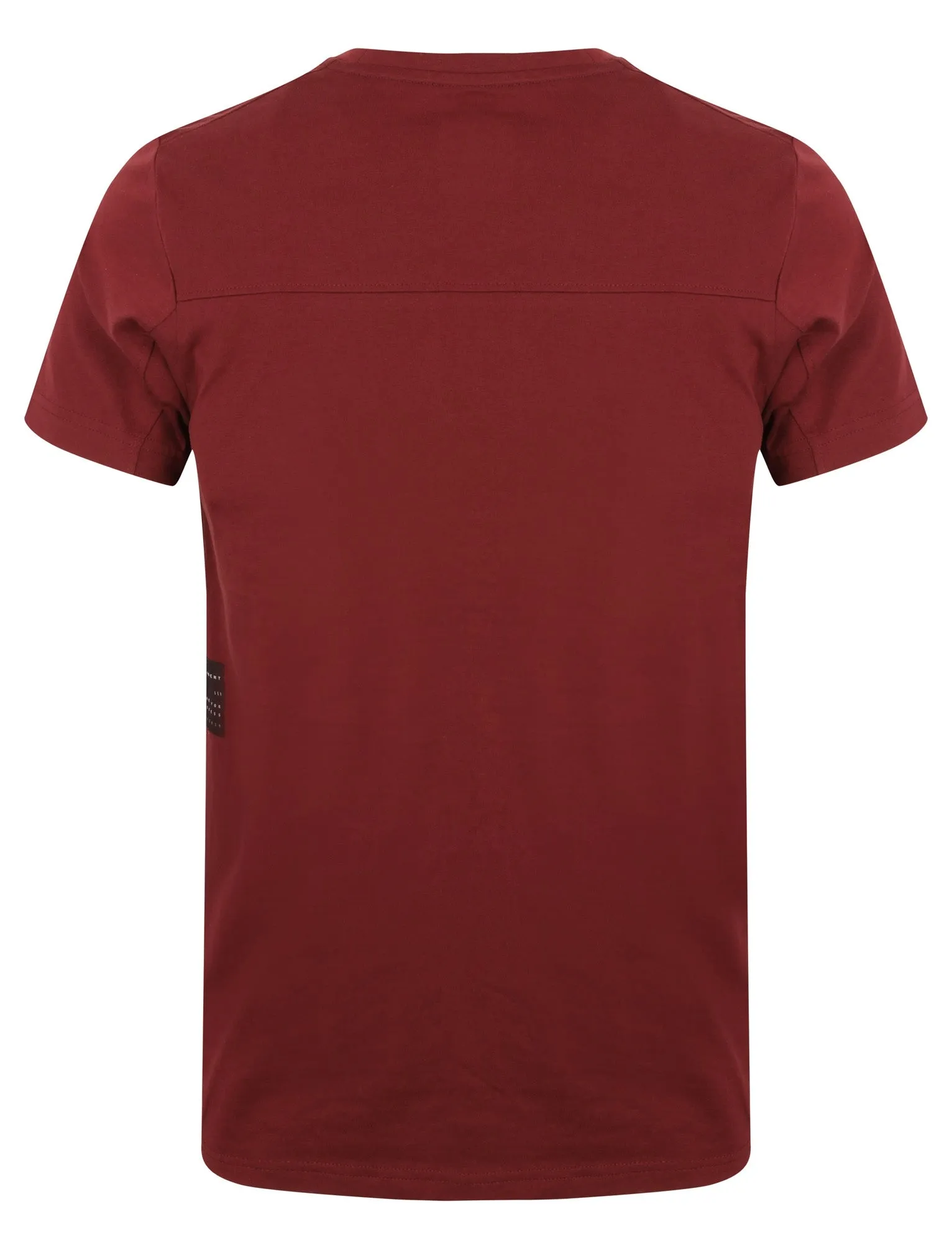 Yasumi Crew Neck Cotton T-Shirt In Deep Red - Dissident