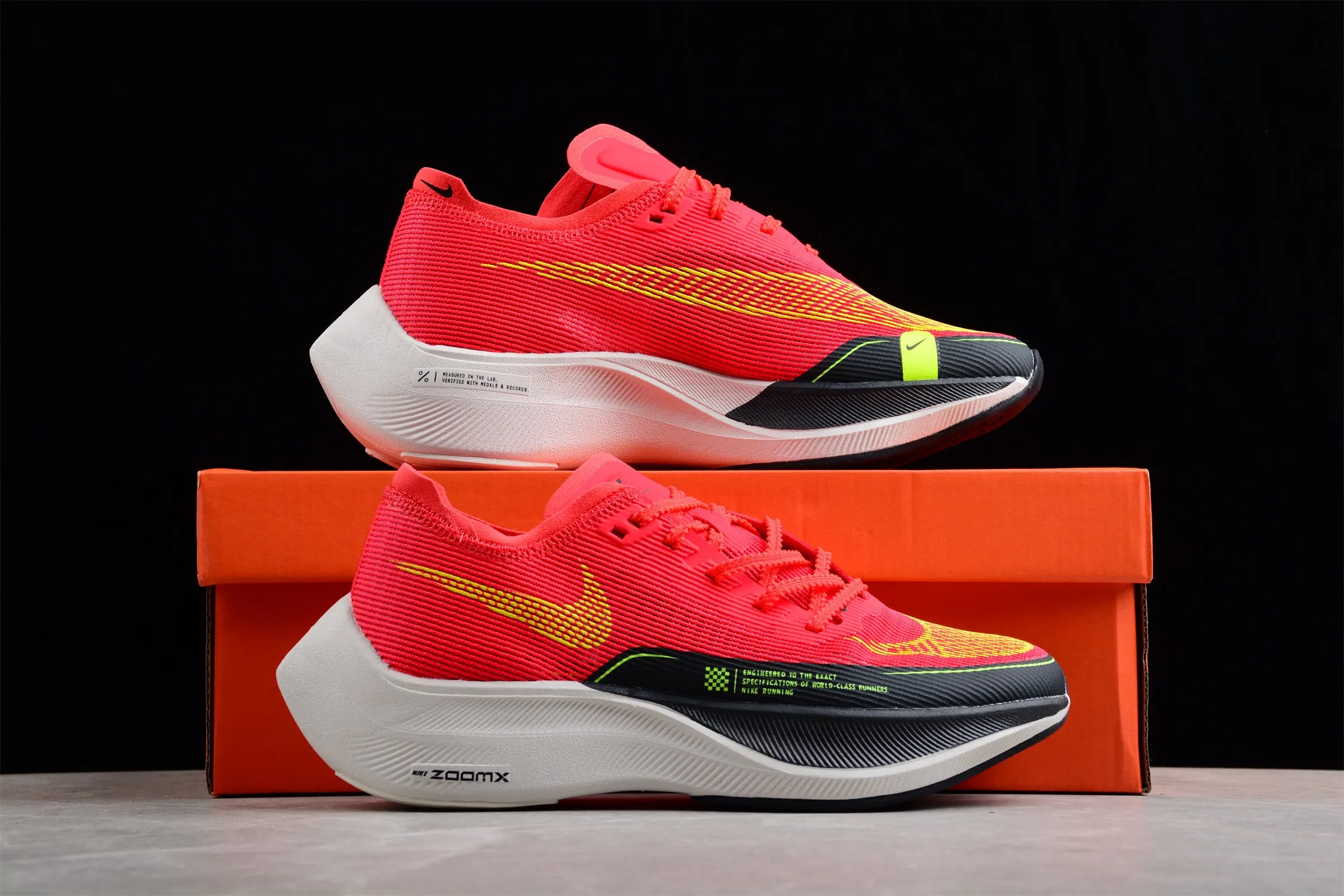 ZoomX Vaporfly NEXT% 2 Red，Black and Yellow